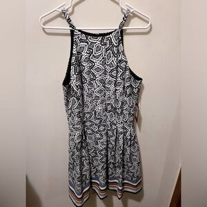 NWT Vince Camuto patterned midi dress‎ lined sz 12